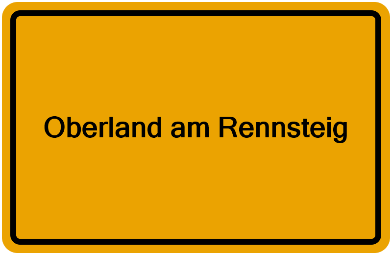 Handelsregisterauszug Oberland am Rennsteig